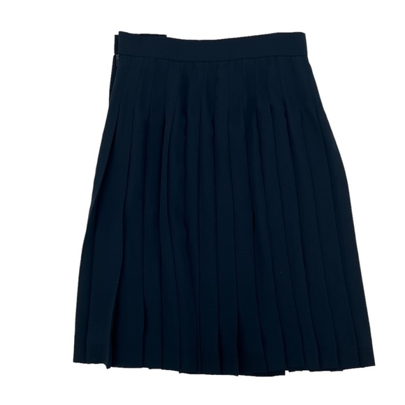 Liz Claiborne Collection Navy Blue Pleated Above The Knee Skirt Size 8 Women's - Picture 3 of 4